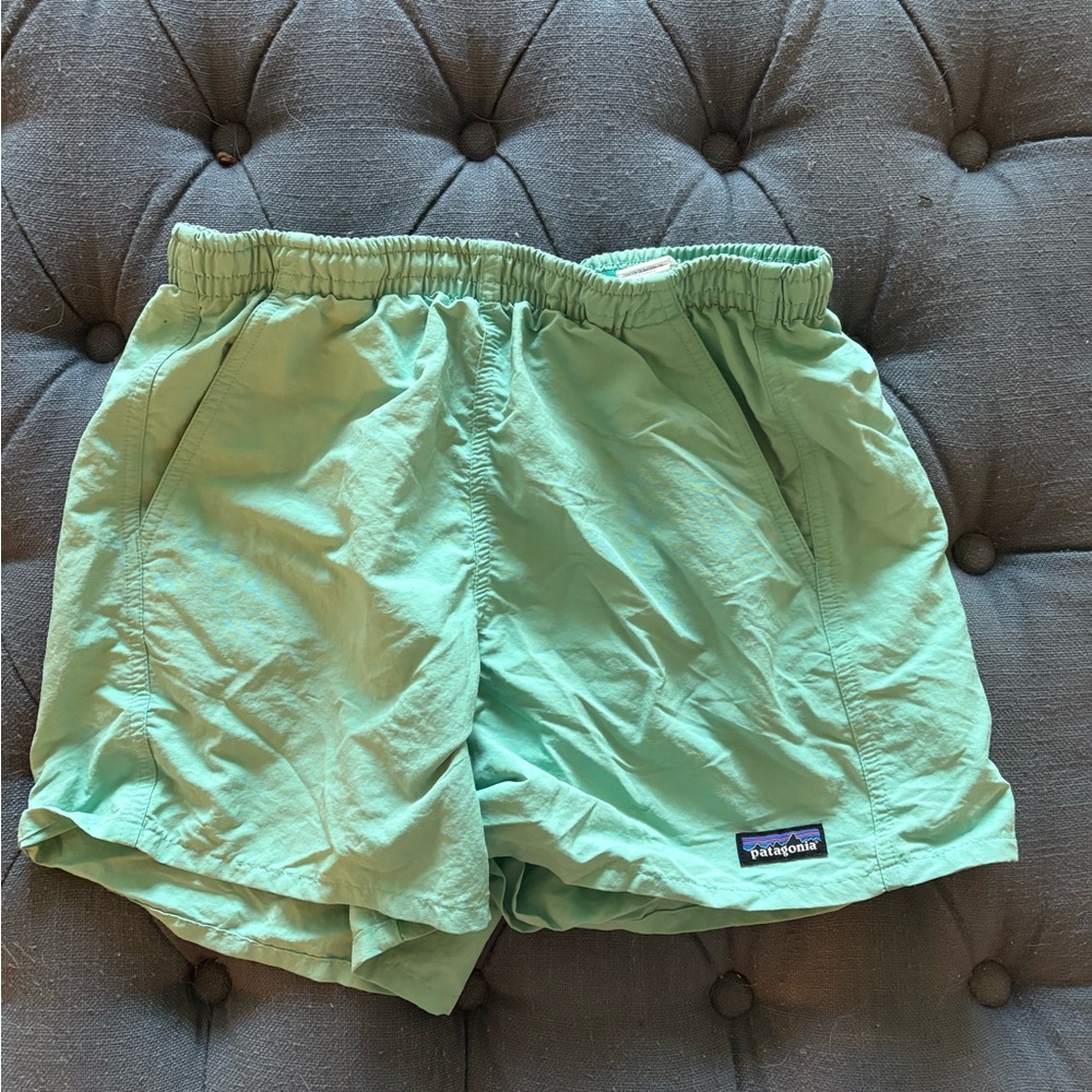 Patagonia Men's Mint Green Athletic Shorts